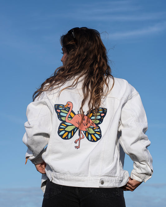 Veste en Jean : Bird-tterfly effect S