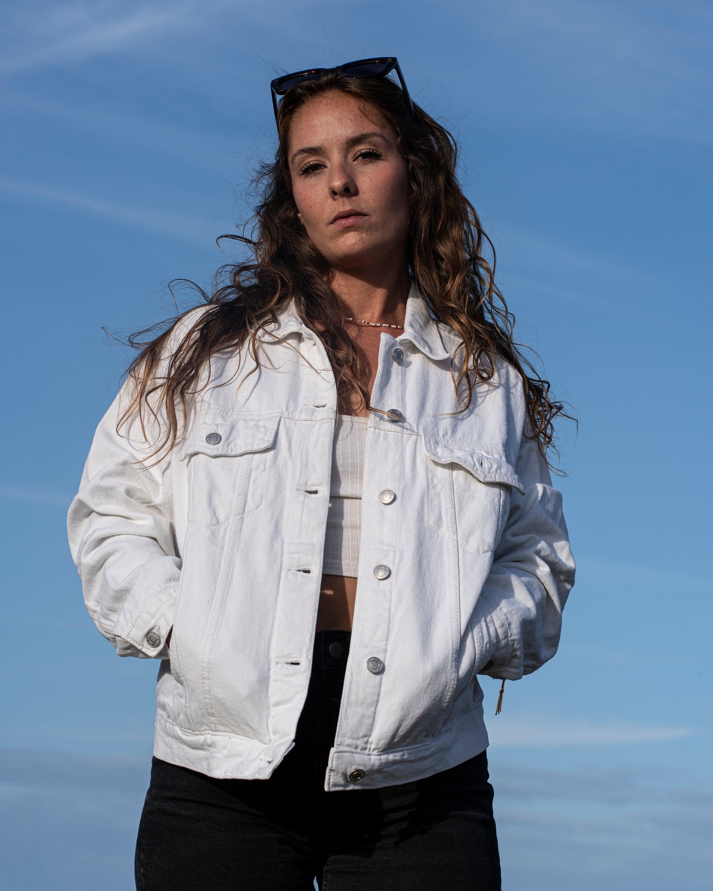 Veste en Jean : Bird-tterfly effect S