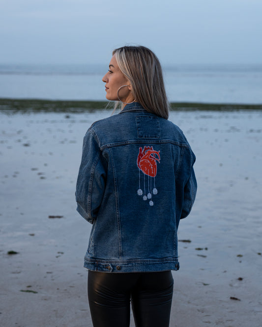 Veste Jean : Coeur Lourd S