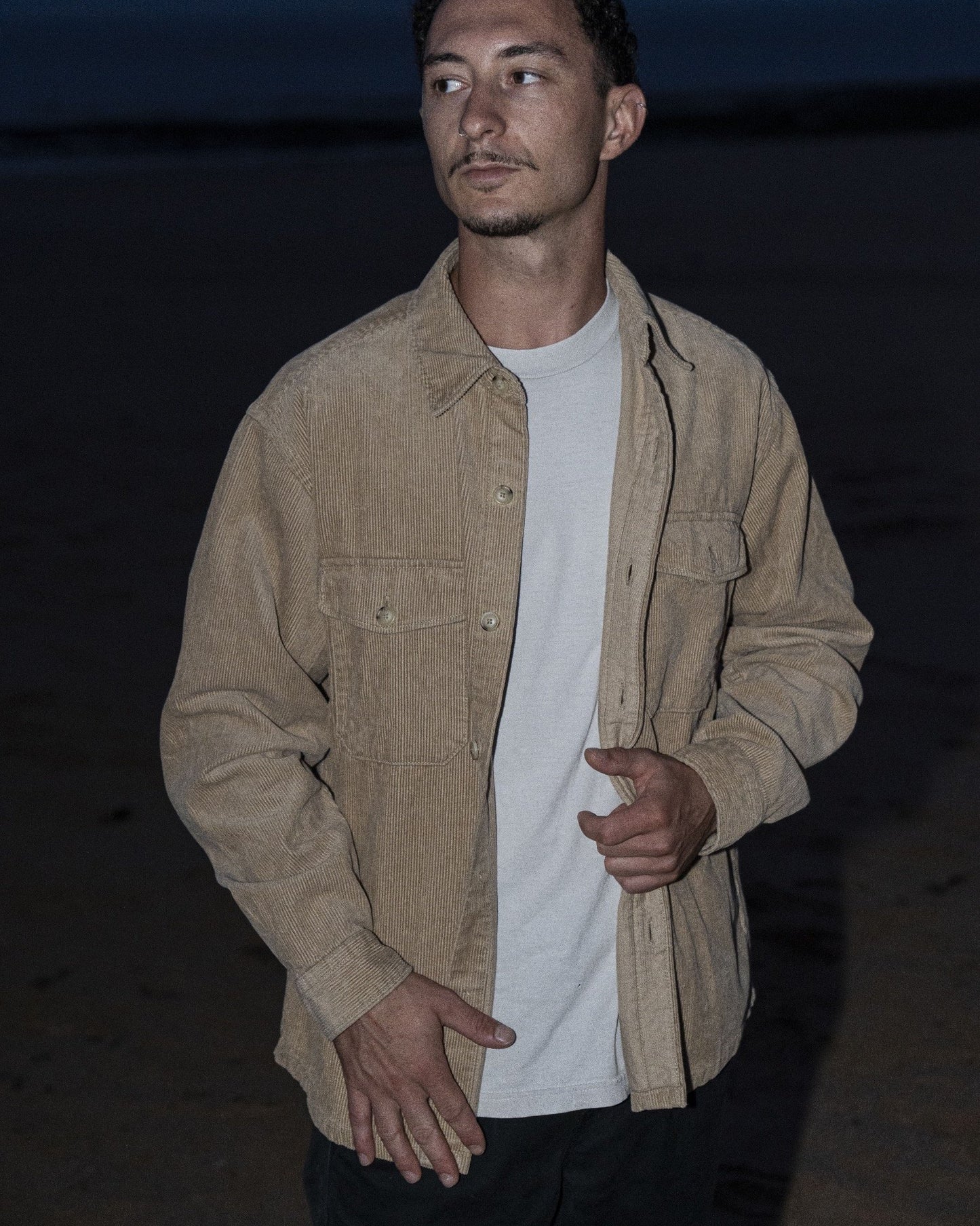 Surchemise En Velours : Pierre Et Verdure XS