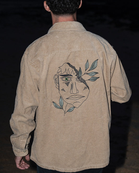 Surchemise En Velours : Pierre Et Verdure XS