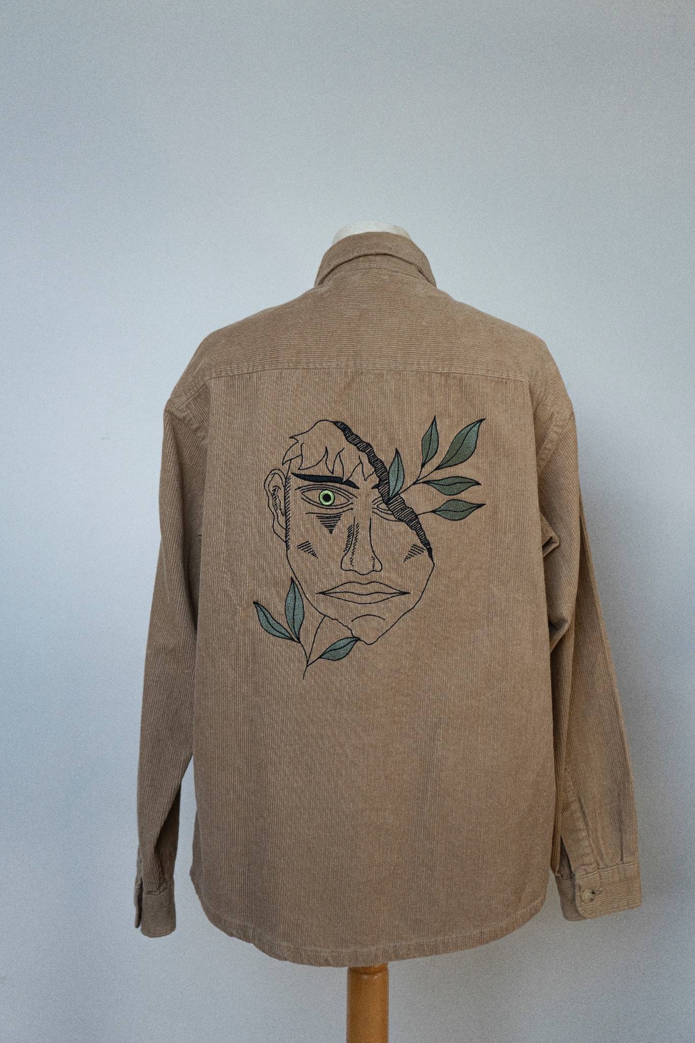 Chemise en Velours : Pierre Et Verdure