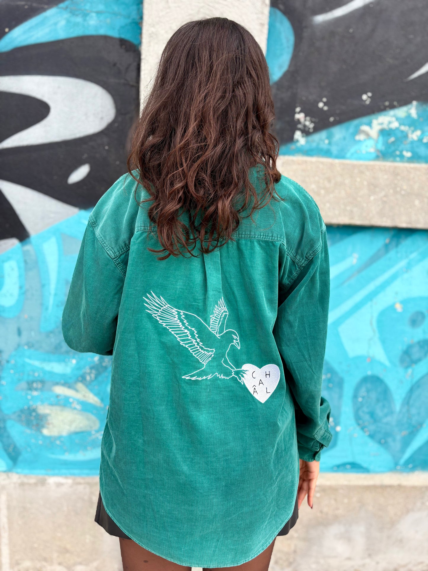 Chemise en velours : Aigle Voleur S