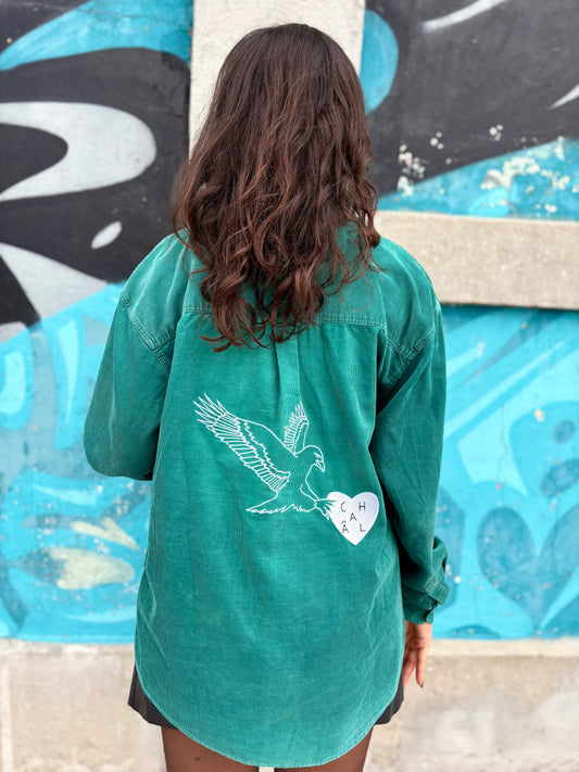 Chemise en velours : Aigle Voleur S