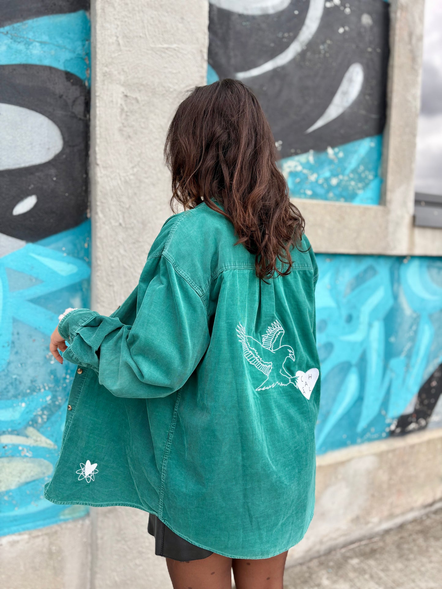 Chemise en velours : Aigle Voleur S