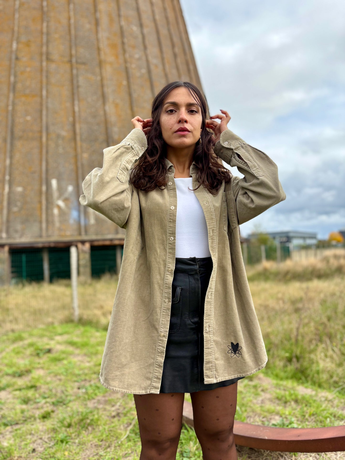 Chemise en Velours : Pierre Et Verdure