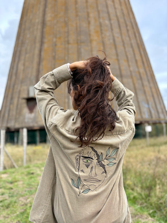 Chemise en Velours : Pierre Et Verdure