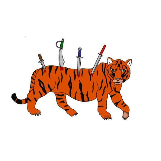 Broderie La Chasse Au Tigre